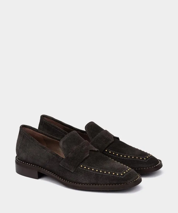 Pedro Miralles Flat Shoes NITRA Velour Basalto 8211 Woman Pedro Miralles Flat Shoes NITRA Velour Basalto 8211 Woman