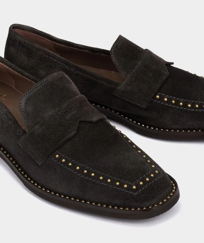 Pedro Miralles Flat Shoes NITRA Velour Basalto 8211 Woman Pedro Miralles Flat Shoes NITRA Velour Basalto 8211 Woman