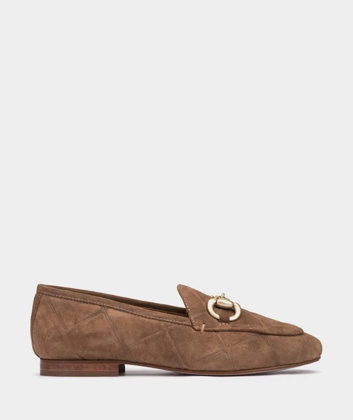 Pedro Miralles Flat Shoes NORWICH Velour Cuoio 8211 Woman
