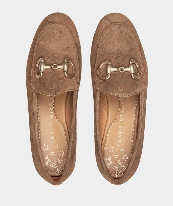 Pedro Miralles Flat Shoes NORWICH Velour Cuoio 8211 Woman Pedro Miralles Flat Shoes NORWICH Velour Cuoio 8211 Woman