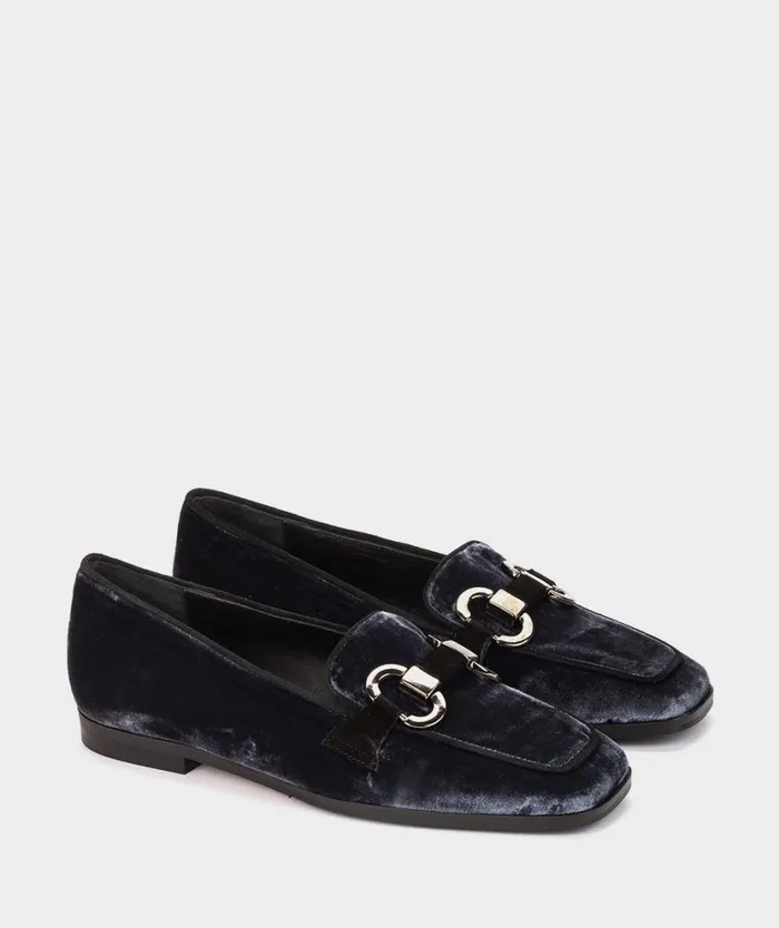 Pedro Miralles Flat Shoes OBAN Velvet Marino 8211 Woman Pedro Miralles Flat Shoes OBAN Velvet Marino 8211 Woman