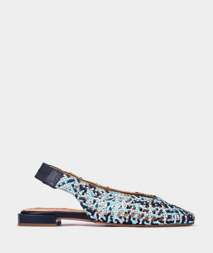 Pedro Miralles Flat Shoes OLIMPIA Trenza Multi Azules 8211 Woman