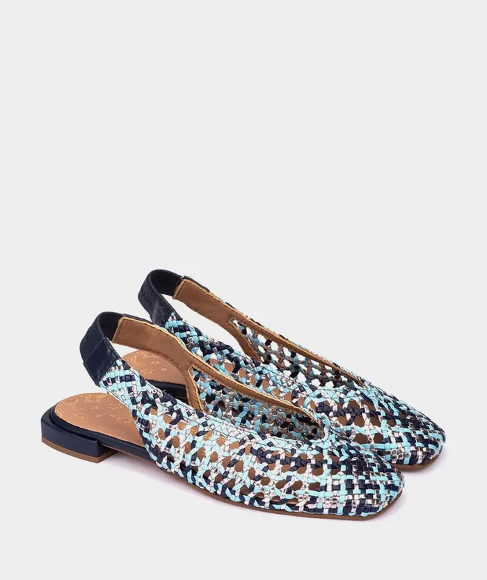 Pedro Miralles Flat Shoes OLIMPIA Trenza Multi Azules 8211 Woman Pedro Miralles Flat Shoes OLIMPIA Trenza Multi Azules 8211 Woman