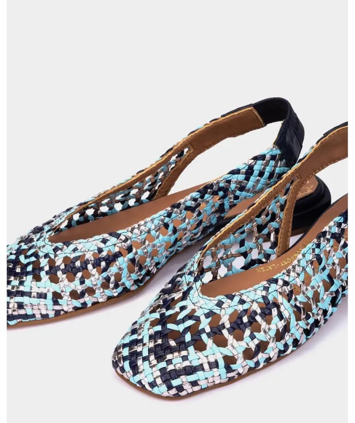 Pedro Miralles Flat Shoes OLIMPIA Trenza Multi Azules 8211 Woman Pedro Miralles Flat Shoes OLIMPIA Trenza Multi Azules 8211 Woman