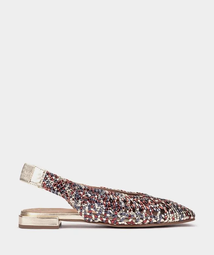 Pedro Miralles Flat Shoes OLIMPIA Trenza Multi RojoAzul 8211 Woman
