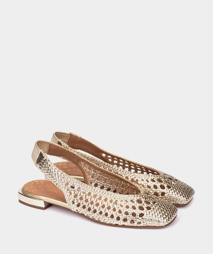 Pedro Miralles Flat Shoes OLIMPIA Trenza Platino 8211 Woman Pedro Miralles Flat Shoes OLIMPIA Trenza Platino 8211 Woman