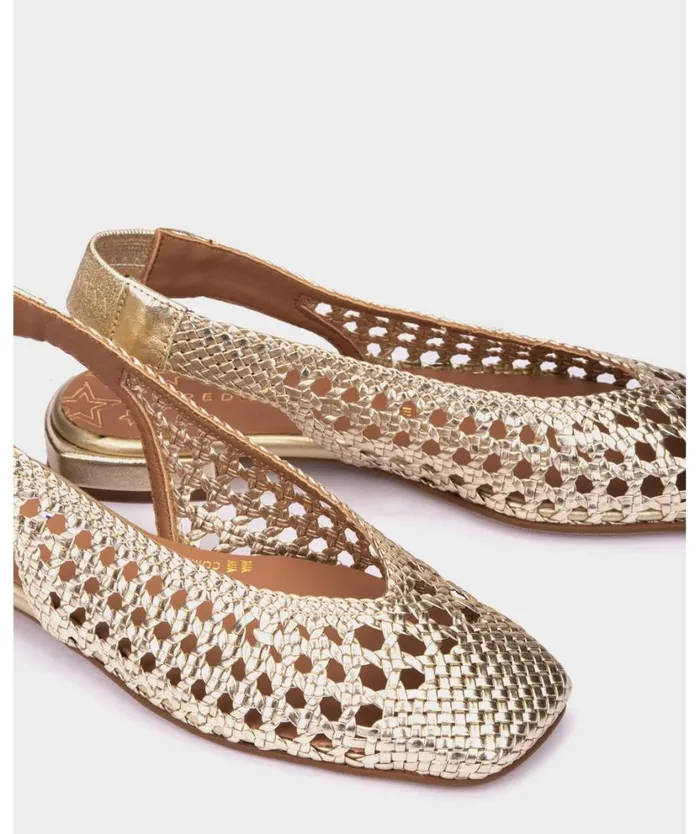 Pedro Miralles Flat Shoes OLIMPIA Trenza Platino 8211 Woman Pedro Miralles Flat Shoes OLIMPIA Trenza Platino 8211 Woman