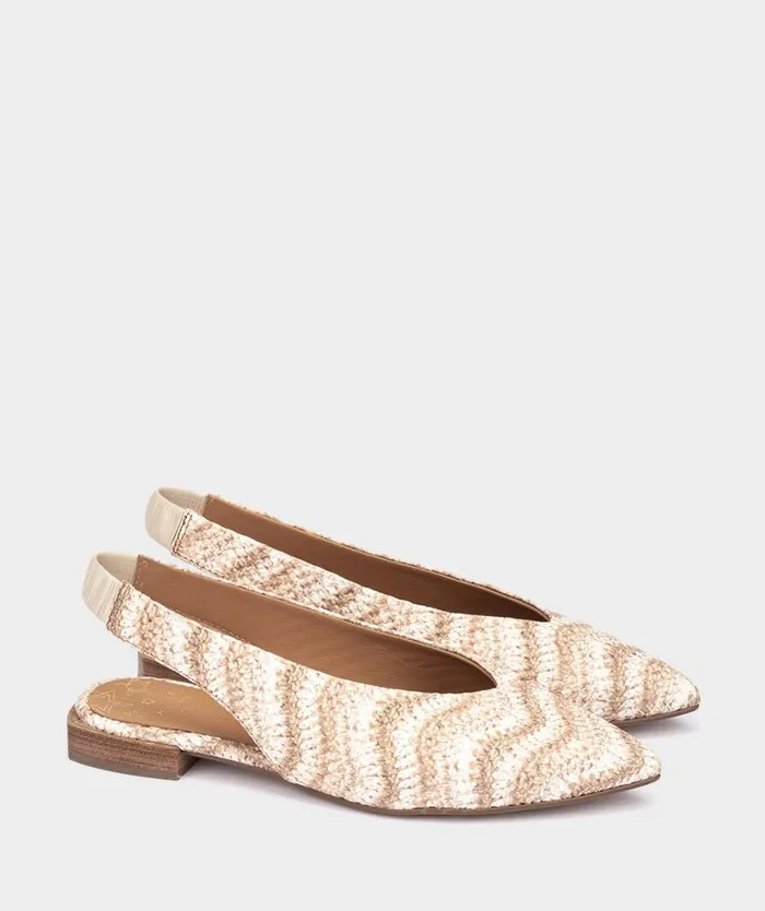 Pedro Miralles Flat Shoes PALMA Crocchet Cipria 8211 Woman Pedro Miralles Flat Shoes PALMA Crocchet Cipria 8211 Woman