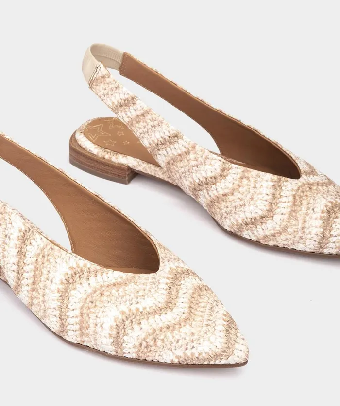Pedro Miralles Flat Shoes PALMA Crocchet Cipria 8211 Woman Pedro Miralles Flat Shoes PALMA Crocchet Cipria 8211 Woman