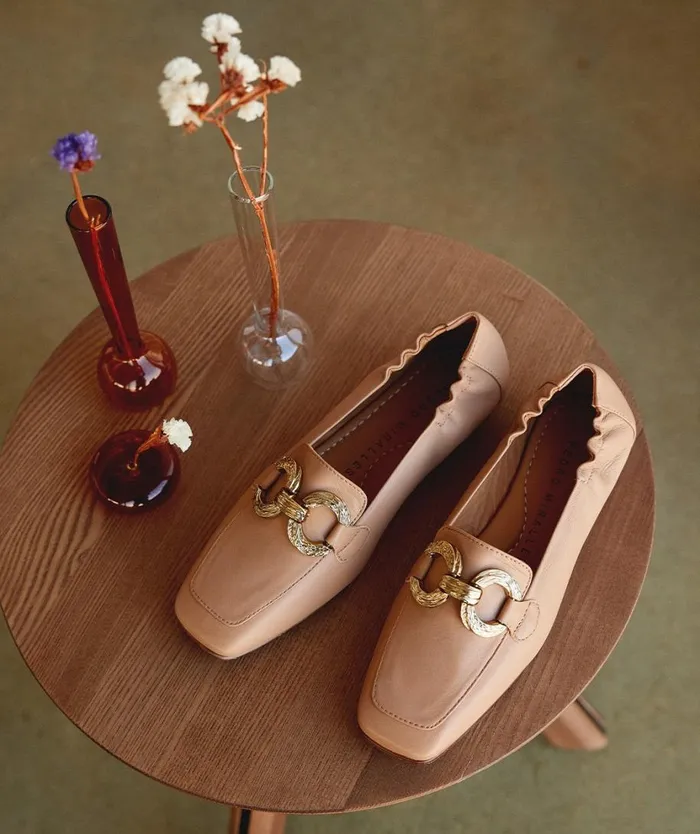 Pedro Miralles Flat Shoes SEVILLA Natur Camel 8211 Woman