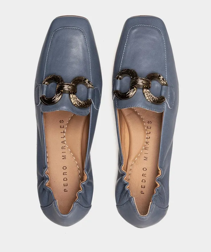 Pedro Miralles Flat Shoes SEVILLA Natur Denim 8211 Woman Pedro Miralles Flat Shoes SEVILLA Natur Denim 8211 Woman