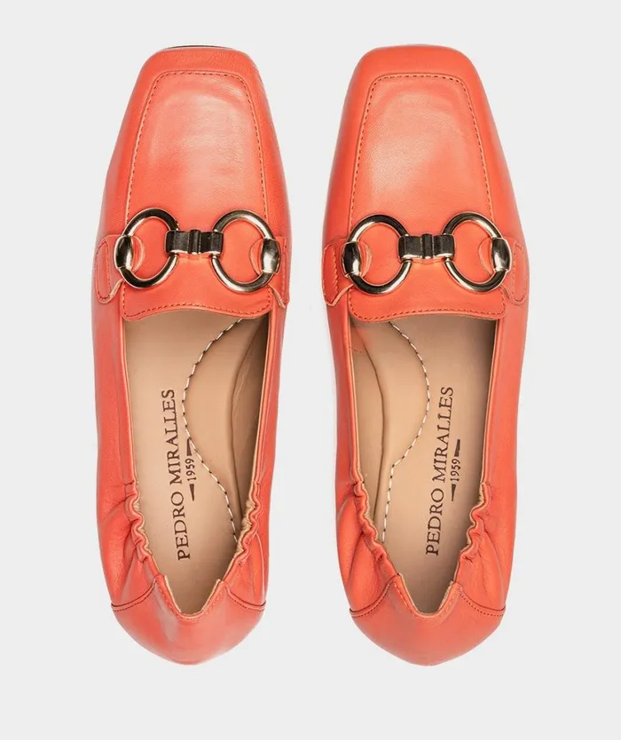 Pedro Miralles Flat Shoes SEVILLA Natur Orange 8211 Woman Pedro Miralles Flat Shoes SEVILLA Natur Orange 8211 Woman