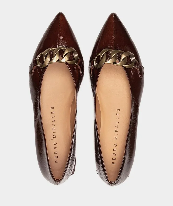 Pedro Miralles Flat Shoes TALLN Athenas Castagna 8211 Woman Pedro Miralles Flat Shoes TALLN Athenas Castagna 8211 Woman