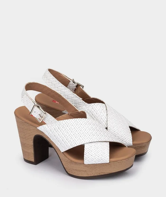 Pedro Miralles Heeled Sandals ACAPONETA Twist Blanco 8211 Woman Pedro Miralles Heeled Sandals ACAPONETA Twist Blanco 8211 Woman