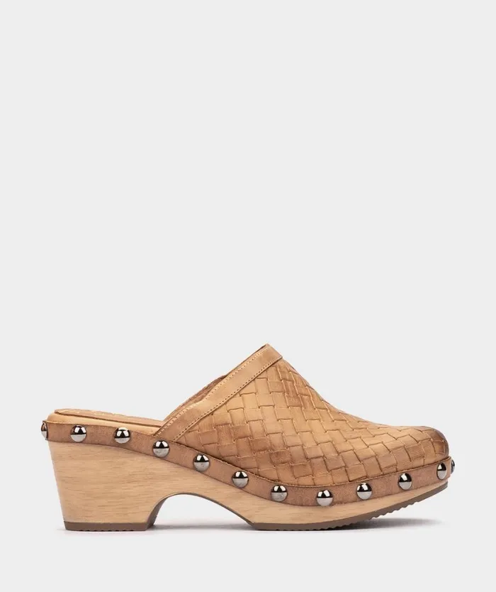 Pedro Miralles Heeled Sandals ADANA Alfa Trenza Camel 8211 Woman
