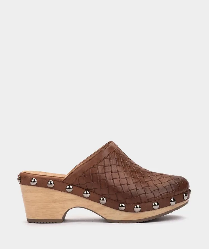 Pedro Miralles Heeled Sandals ADANA Alfa Trenza Tabac 8211 Woman