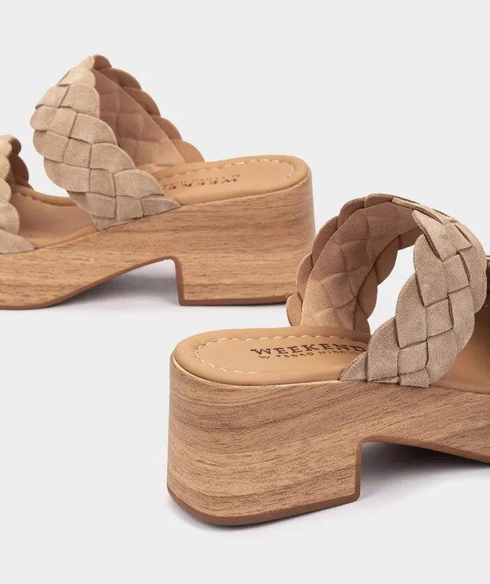 Pedro Miralles Heeled Sandals ALABAMA Baby Silk Chameau 8211 Woman Pedro Miralles Heeled Sandals ALABAMA Baby Silk Chameau 8211 Woman