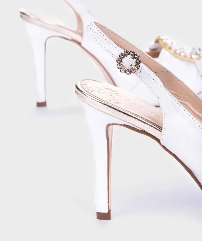 Pedro Miralles Heeled Sandals ALMANSA Nacarado Perla 8211 Woman Pedro Miralles Heeled Sandals ALMANSA Nacarado Perla 8211 Woman