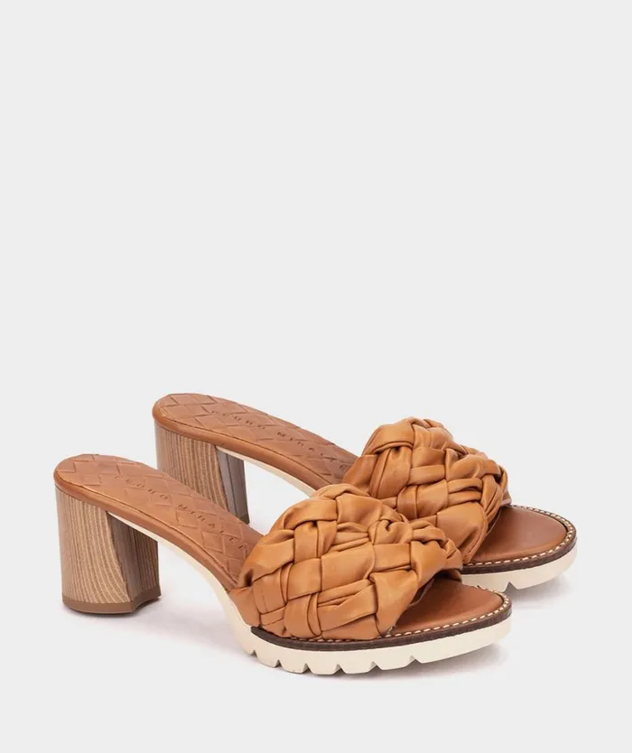 Pedro Miralles Heeled Sandals ALMONTE Trenza Cuero 8211 Woman Pedro Miralles Heeled Sandals ALMONTE Trenza Cuero 8211 Woman