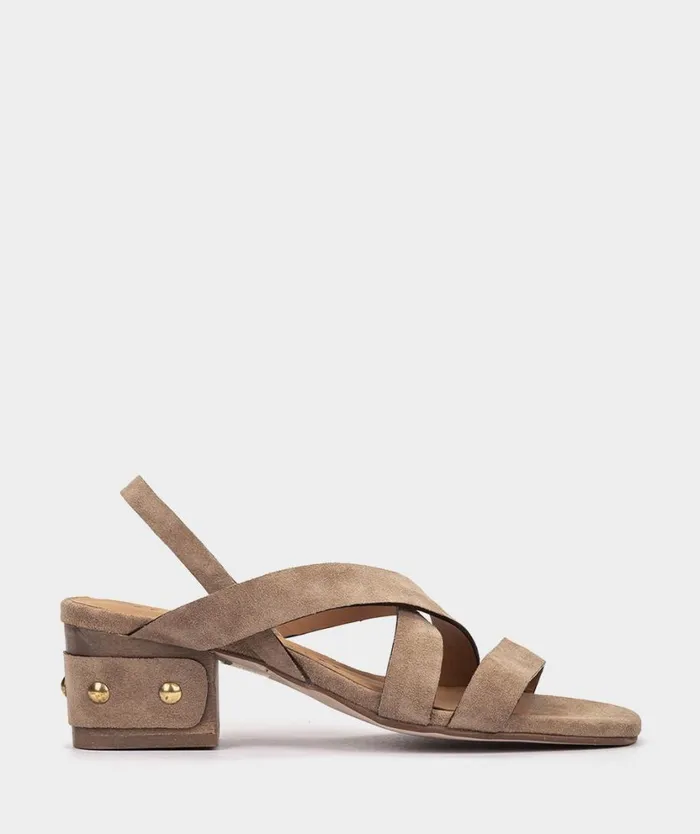 Pedro Miralles Heeled Sandals ALMUDAINA Velour Bambi 8211 Woman