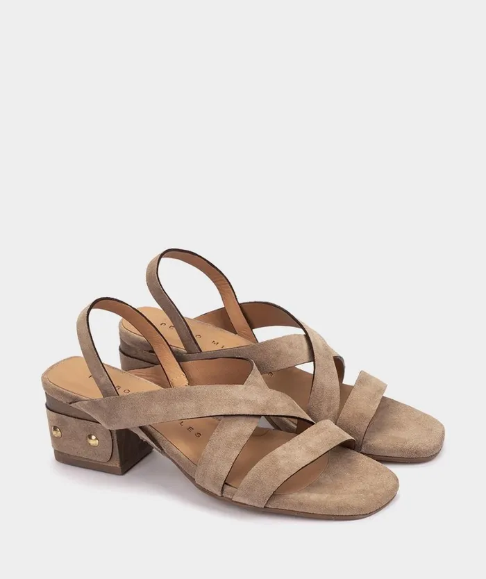 Pedro Miralles Heeled Sandals ALMUDAINA Velour Bambi 8211 Woman Pedro Miralles Heeled Sandals ALMUDAINA Velour Bambi 8211 Woman