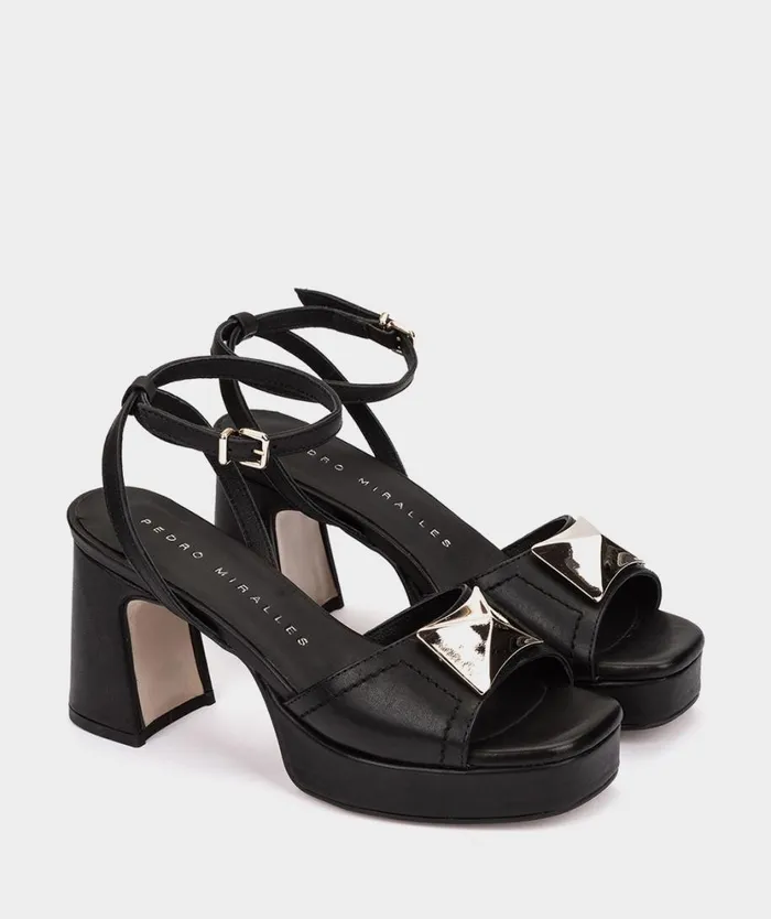 Pedro Miralles Heeled Sandals ALVOR Alfa Negro 8211 Woman Pedro Miralles Heeled Sandals ALVOR Alfa Negro 8211 Woman