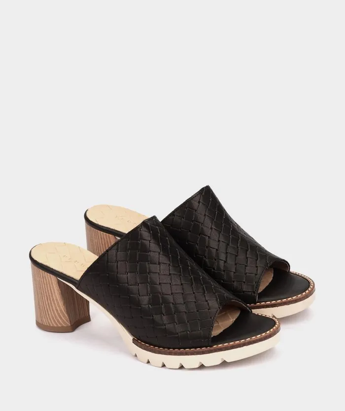 Pedro Miralles Heeled Sandals ANADIA Alfa Trenza Negro 8211 Woman Pedro Miralles Heeled Sandals ANADIA Alfa Trenza Negro 8211 Woman