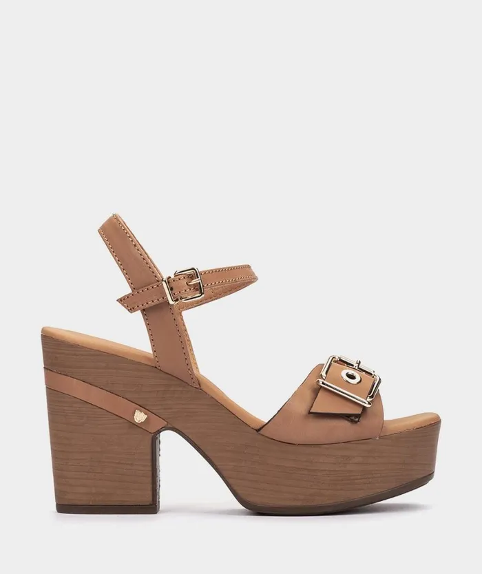 Pedro Miralles Heeled Sandals ARCHENA Alfa Caramel 8211 Woman
