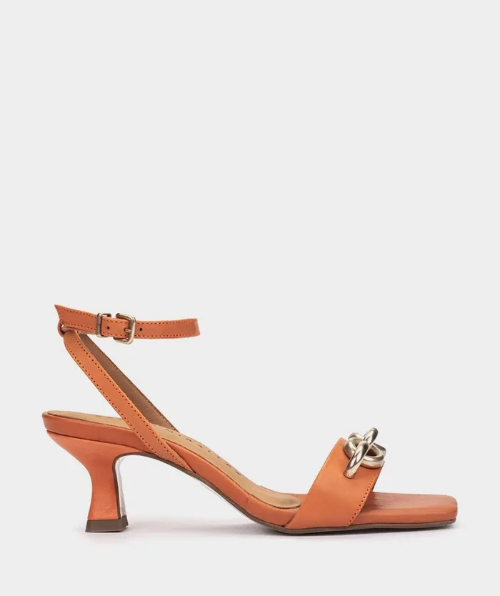 Pedro Miralles Heeled Sandals AUSTIN Alfa Orange 8211 Woman