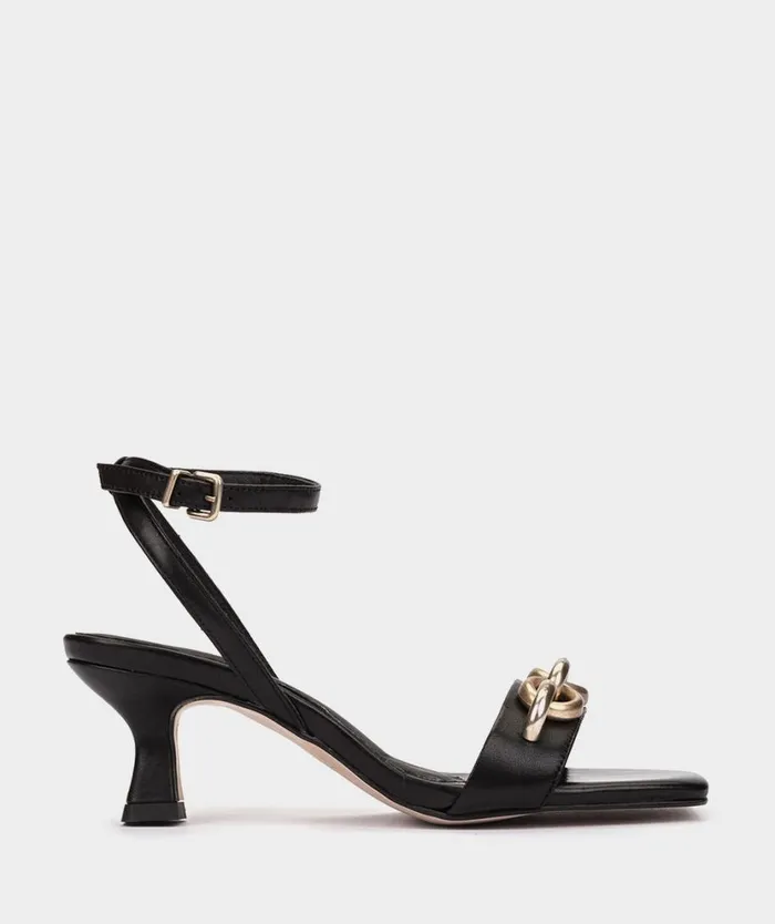 Pedro Miralles Heeled Sandals AUSTIN Vitello Negro 8211 Woman
