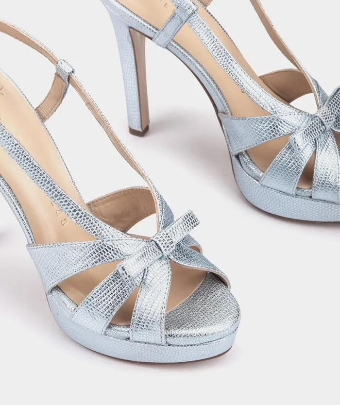 Pedro Miralles Heeled Sandals AVIGNON Lucertola Cielo 8211 Woman Pedro Miralles Heeled Sandals AVIGNON Lucertola Cielo 8211 Woman