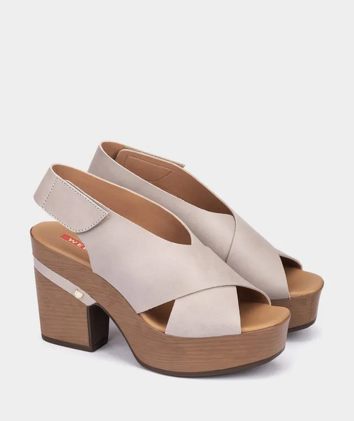 Pedro Miralles Heeled Sandals BRGAMO Vitello Paloma 8211 Woman Pedro Miralles Heeled Sandals BRGAMO Vitello Paloma 8211 Woman