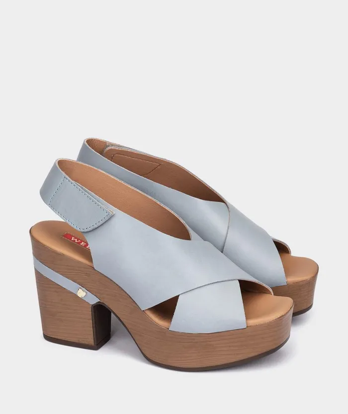 Pedro Miralles Heeled Sandals BRGAMO Vitello Sky 8211 Woman Pedro Miralles Heeled Sandals BRGAMO Vitello Sky 8211 Woman