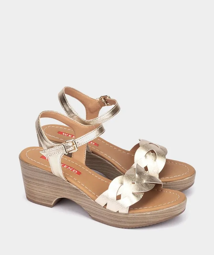 Pedro Miralles Heeled Sandals BAENA Napa Metal Platino 8211 Woman Pedro Miralles Heeled Sandals BAENA Napa Metal Platino 8211 Woman