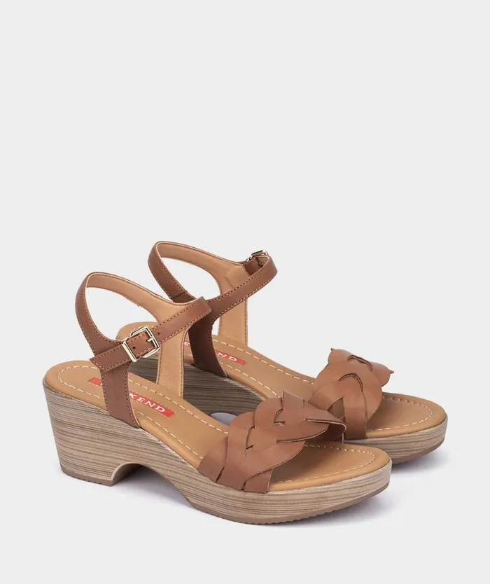 Pedro Miralles Heeled Sandals BAENA Vitello Tabaco 8211 Woman Pedro Miralles Heeled Sandals BAENA Vitello Tabaco 8211 Woman