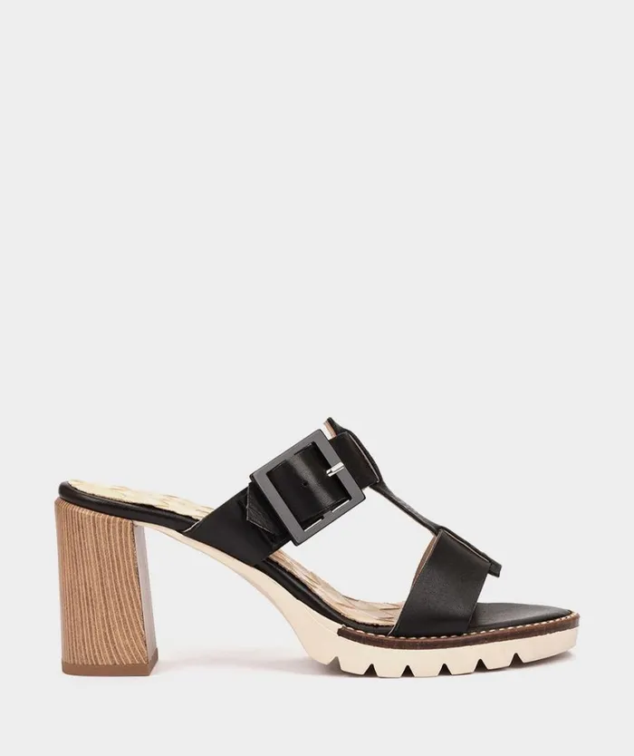 Pedro Miralles Heeled Sandals BATUMI Alfa Negro 8211 Woman