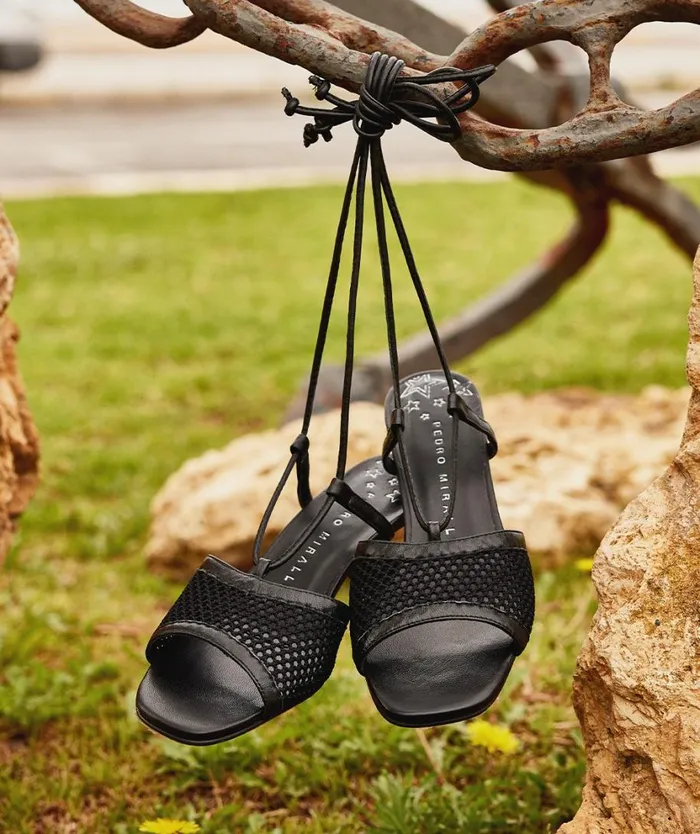Pedro Miralles Heeled Sandals BELAGUA Cloud Negro 8211 Woman
