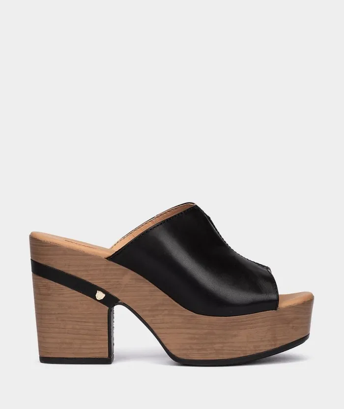 Pedro Miralles Heeled Sandals BENEVENTO Vitello Negro 8211 Woman