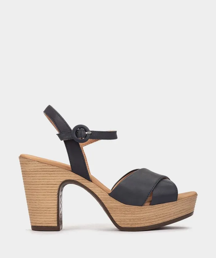 Pedro Miralles Heeled Sandals BIRGU Alfa Marino 8211 Woman