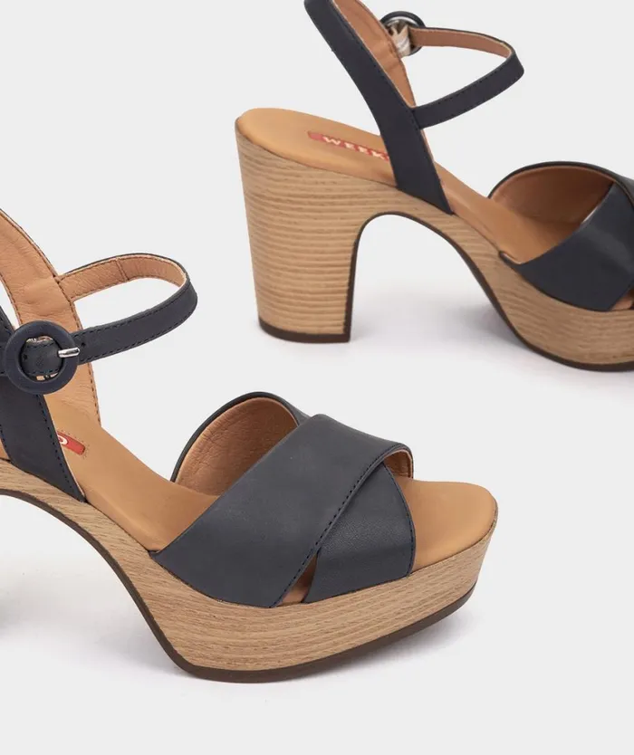 Pedro Miralles Heeled Sandals BIRGU Alfa Marino 8211 Woman Pedro Miralles Heeled Sandals BIRGU Alfa Marino 8211 Woman