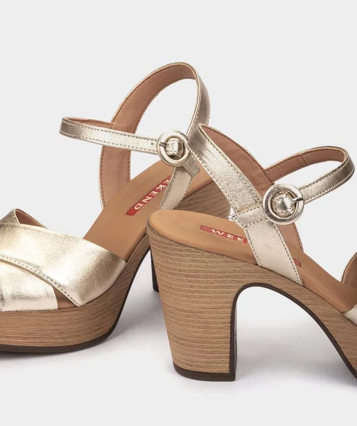 Pedro Miralles Heeled Sandals BIRGU Napa Metal Platino 8211 Woman Pedro Miralles Heeled Sandals BIRGU Napa Metal Platino 8211 Woman