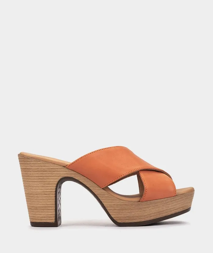 Pedro Miralles Heeled Sandals BOLONIA Alfa Orange 8211 Woman