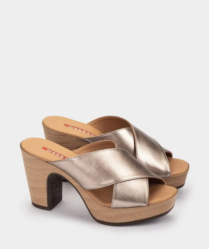 Pedro Miralles Heeled Sandals BOLONIA Napa Metal Humo 8211 Woman Pedro Miralles Heeled Sandals BOLONIA Napa Metal Humo 8211 Woman