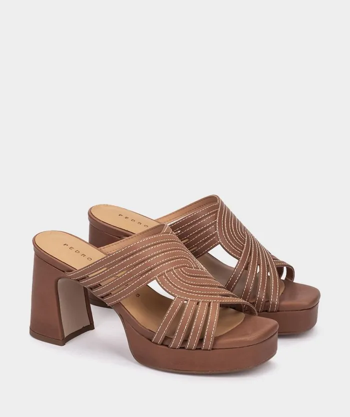 Pedro Miralles Heeled Sandals BUSN Alfa Tabac 8211 Woman Pedro Miralles Heeled Sandals BUSN Alfa Tabac 8211 Woman