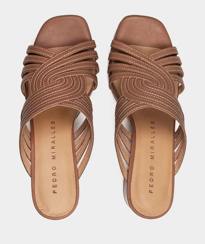 Pedro Miralles Heeled Sandals BUSN Alfa Tabac 8211 Woman Pedro Miralles Heeled Sandals BUSN Alfa Tabac 8211 Woman