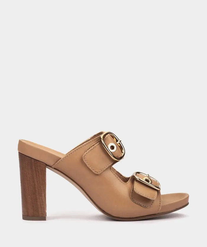 Pedro Miralles Heeled Sandals CADAQUS Vitello Camel 8211 Woman