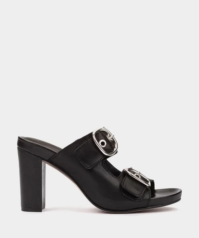 Pedro Miralles Heeled Sandals CADAQUS Vitello Negro 8211 Woman
