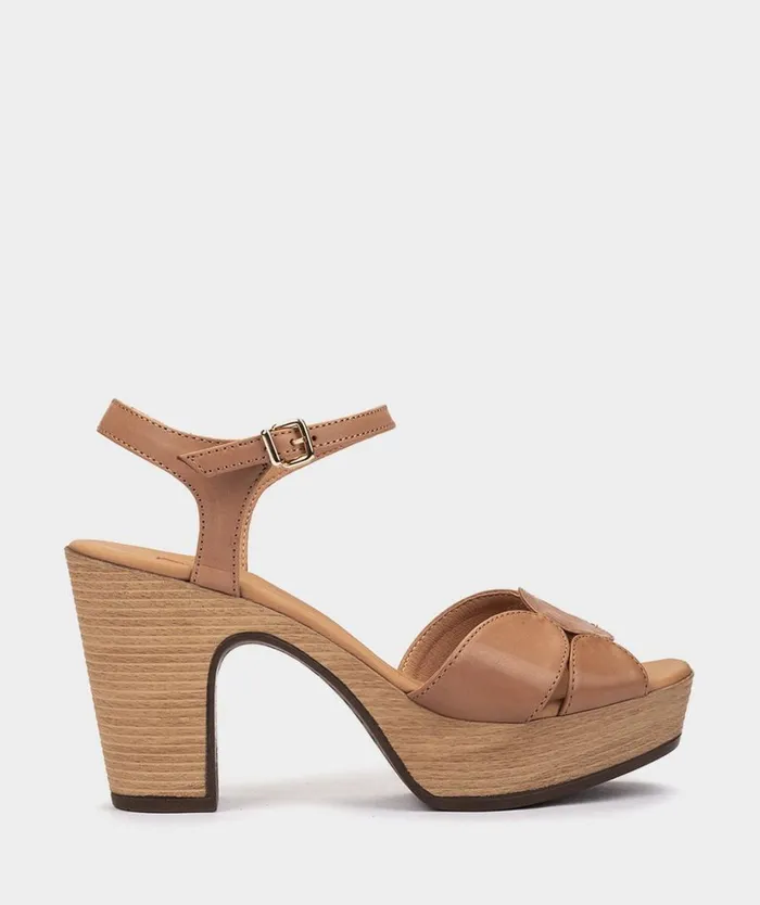 Pedro Miralles Heeled Sandals CAPRERA Alfa Caramel 8211 Woman