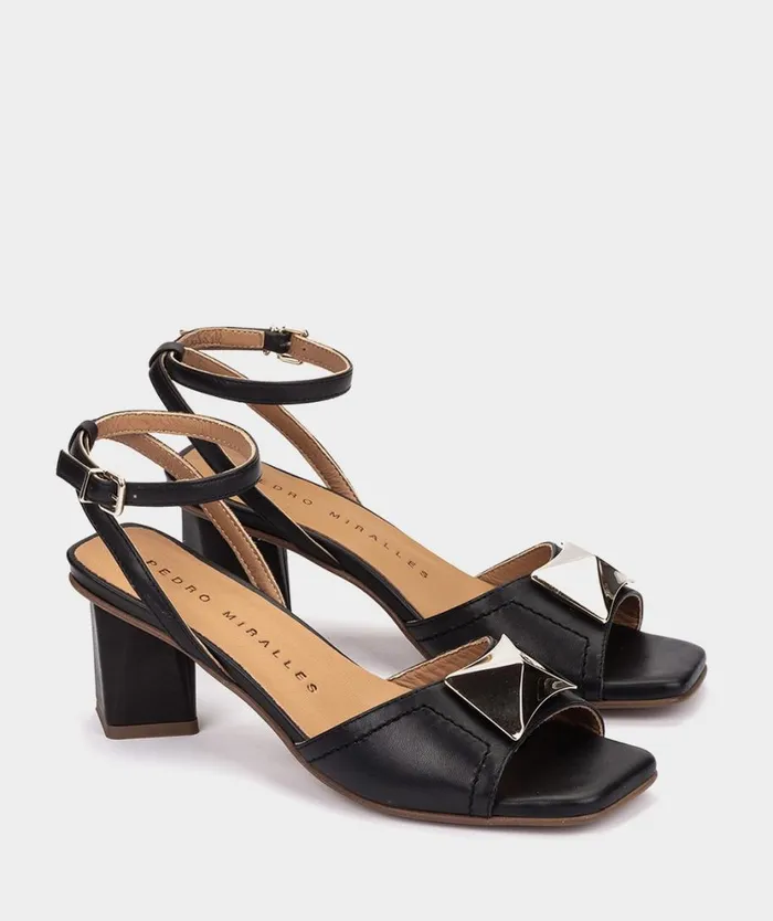 Pedro Miralles Heeled Sandals CASTELEJO Vitello Blue 8211 Woman Pedro Miralles Heeled Sandals CASTELEJO Vitello Blue 8211 Woman
