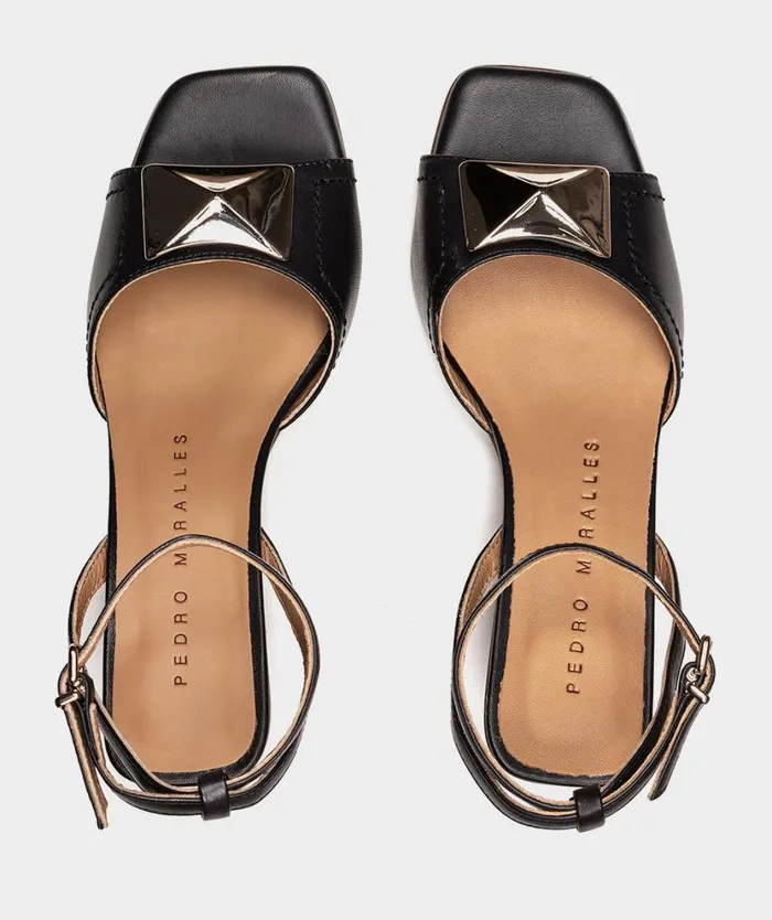 Pedro Miralles Heeled Sandals CASTELEJO Vitello Blue 8211 Woman Pedro Miralles Heeled Sandals CASTELEJO Vitello Blue 8211 Woman
